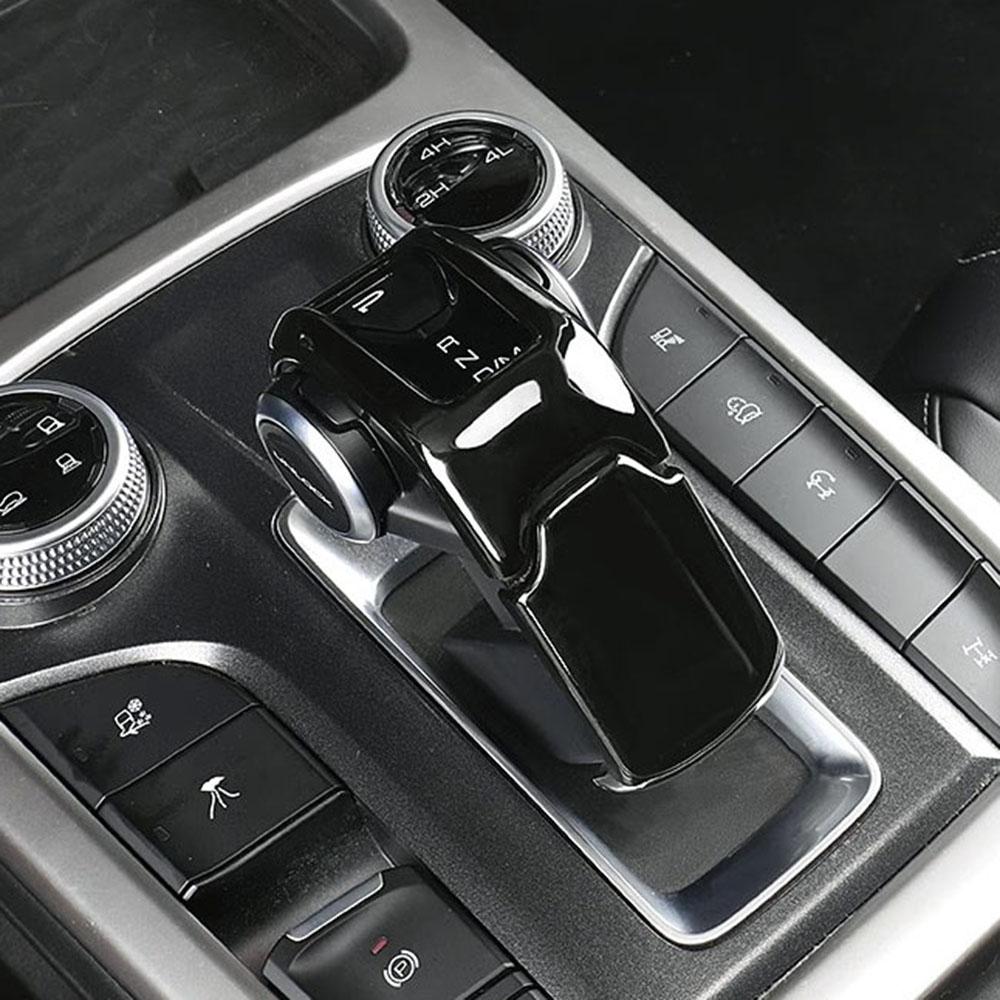 Für GWM Tank 300 2024 2024 RHD LHD Carbon Schalthebel Knopf Abdeckung Trim Innen Zubehör Center Console Schwarz Decor
