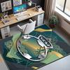 Club Santos Laguna Pattern Rug, Indoor/Outdoor Mat, for Picnic, Gameroom, Bedroom, Office, Living Room, Home Decor Carpet, Birthday Gift