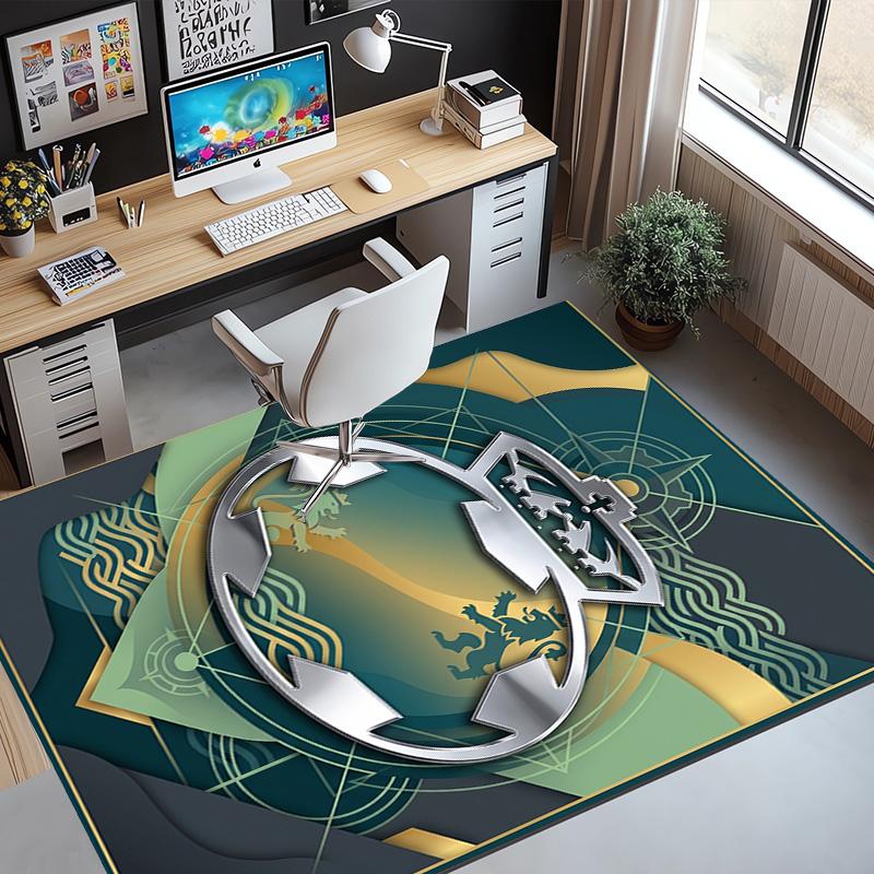 Club Santos Laguna Pattern Rug, Indoor/Outdoor Mat, for Picnic, Gameroom, Bedroom, Office, Living Room, Home Decor Carpet, Birthday Gift