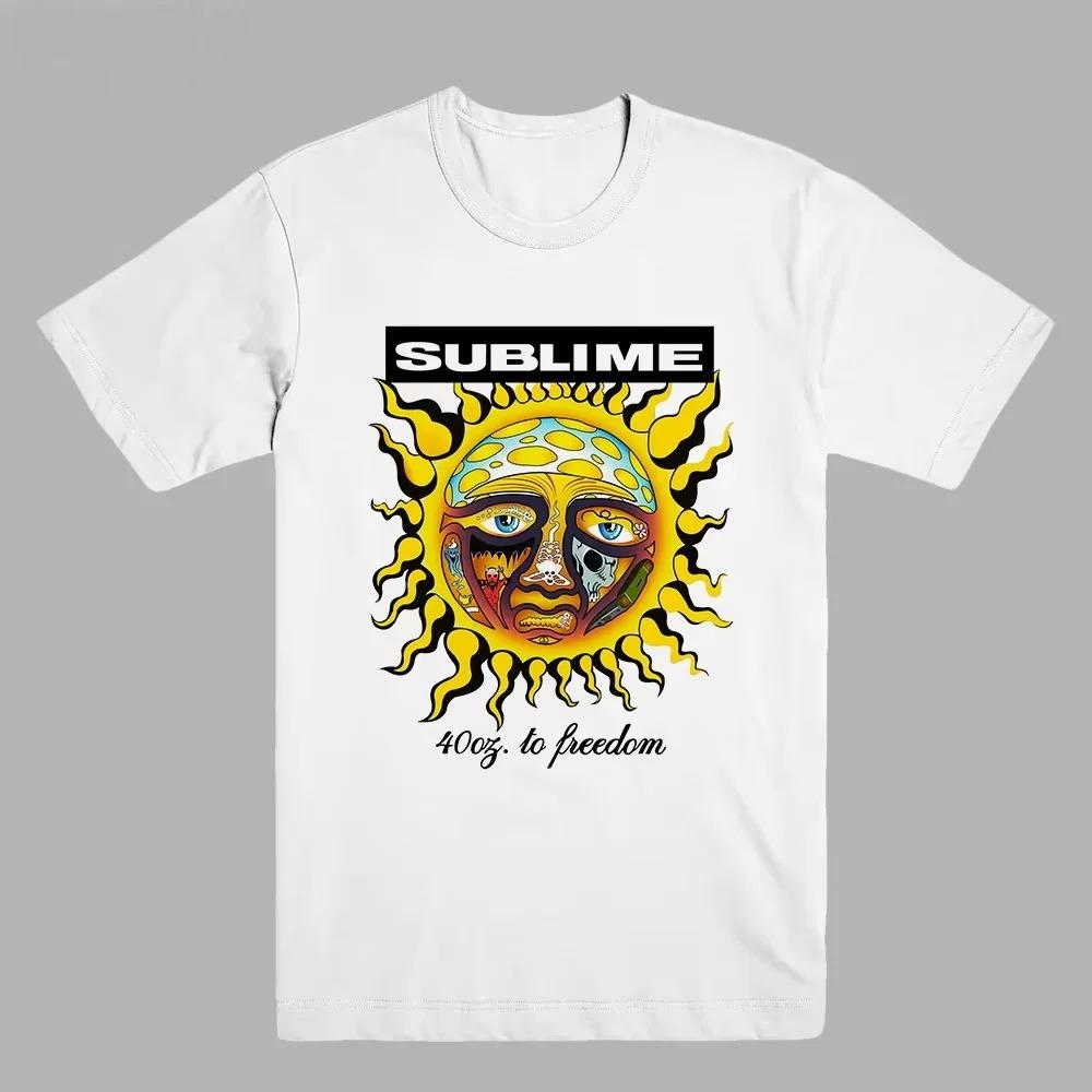 Camiseta SUBLIME Banda SKA Punk Rock Hip Hop Americano Manga Corta 2026 Algodón Cuello Redondo Top de Verano Nuevo Camiseta para Hombre