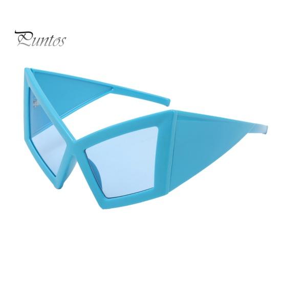 Break-resistant Sunglasses Futuristic Geometric Sunglasses, Edgy Triangle Frame Shades, Trendy UV Eye-catching Protection Sun Glasses for Women Street