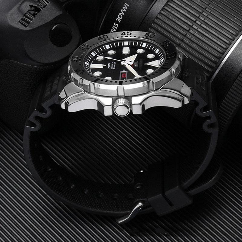 For Seiko SRP601J1 Water ghost canned Watch diving strap waterproof Bracelet men silicone black blue Sport strap 20mm 22mm