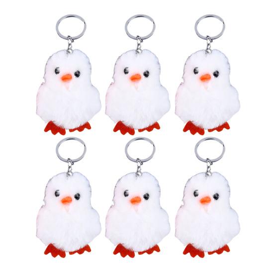 Chick Keychain Compact Size Plush Animal Keychain Bag Chain Charm Key Chain Backpack Keys Pendant Accessories