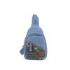 Ethnic Style Crossbody Bag - Denim Fashionable - Large Capacity - Shoulder Bag for Daily Use Casually