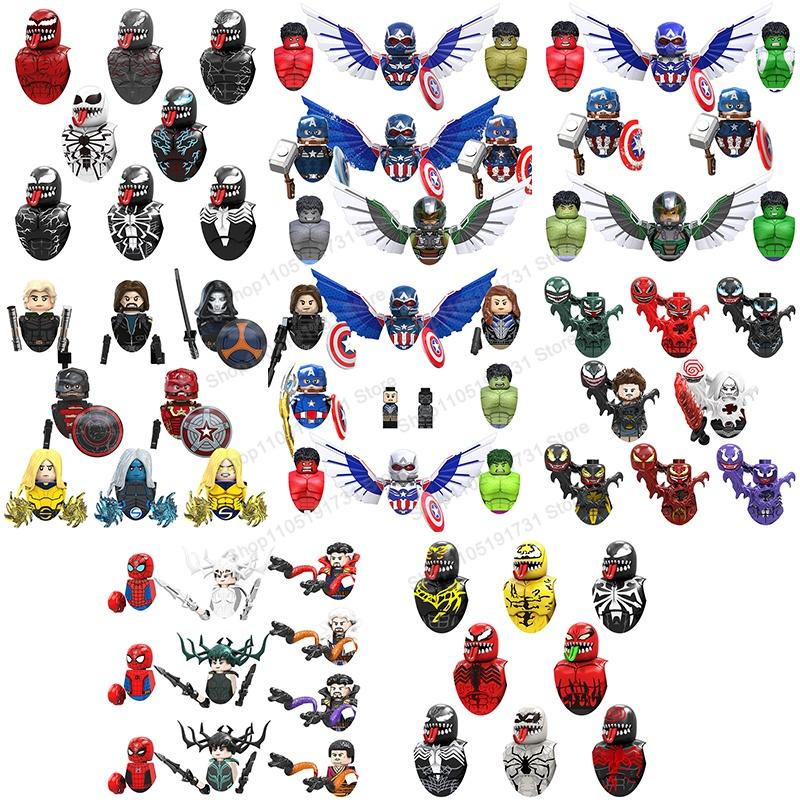 Blind Box Anime Super Cartoon TV Movies Heroes Assembly Building Blocks Kid MINI Brick Toy Collection Gift Christmas Gift TV6220