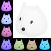 Cute Night Light Dog Animal Silicone Lamp Colorful Gradient Ambient Lighting for Bedroom