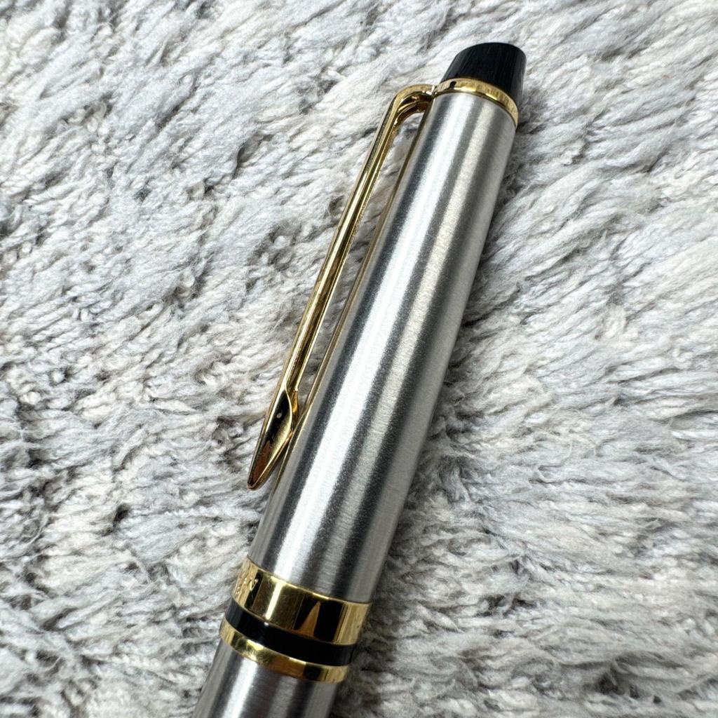 Used WATERMAN Ballpoint Pen Silver Gold