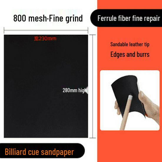 Billiard Cue Tip Repair Sandpaper with Copper Ferrule