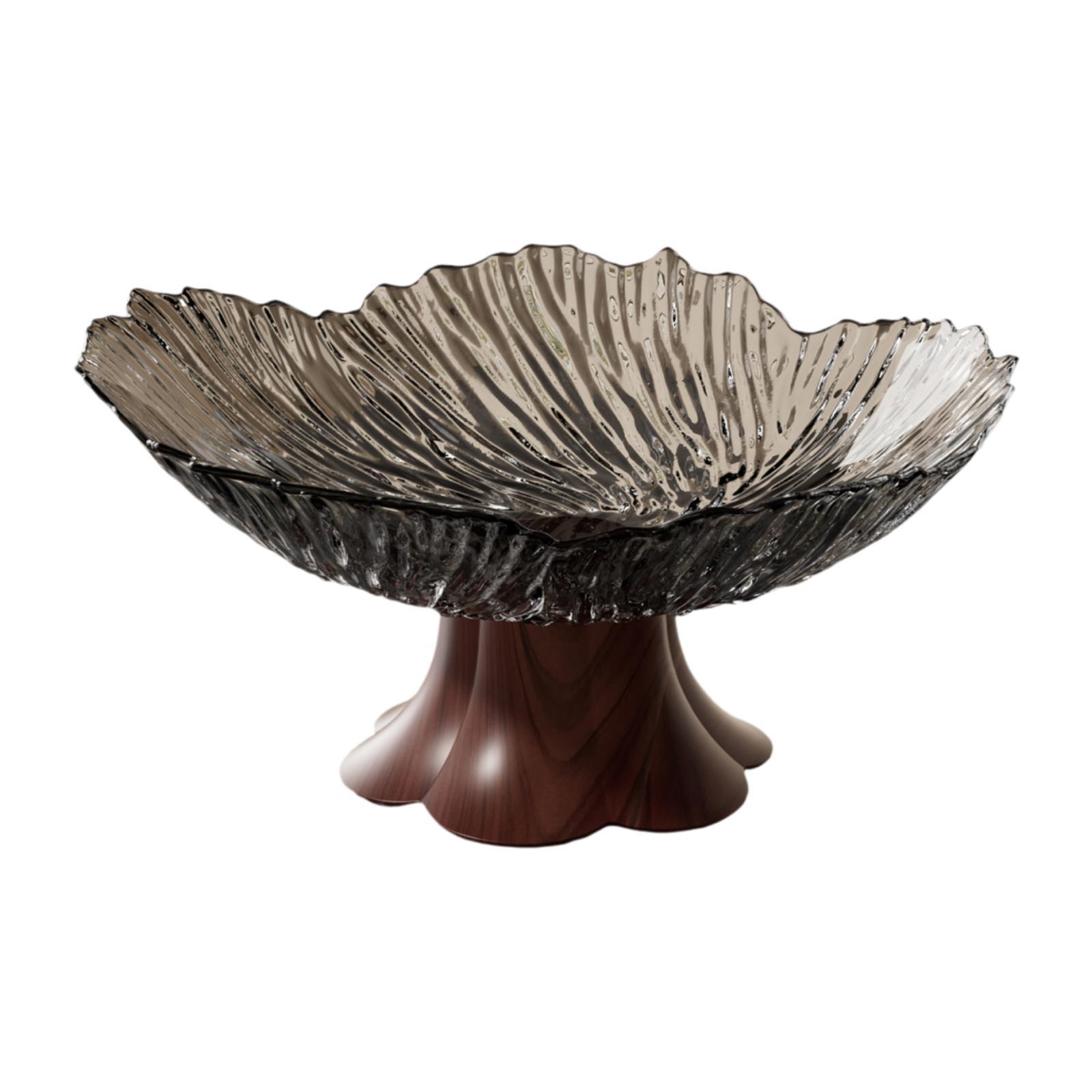 

Decorative Table Fruit Bowl Lightweight Pedestal Tray Practical Fruit Storage Holder for Home Wedding Banquet очистить серый