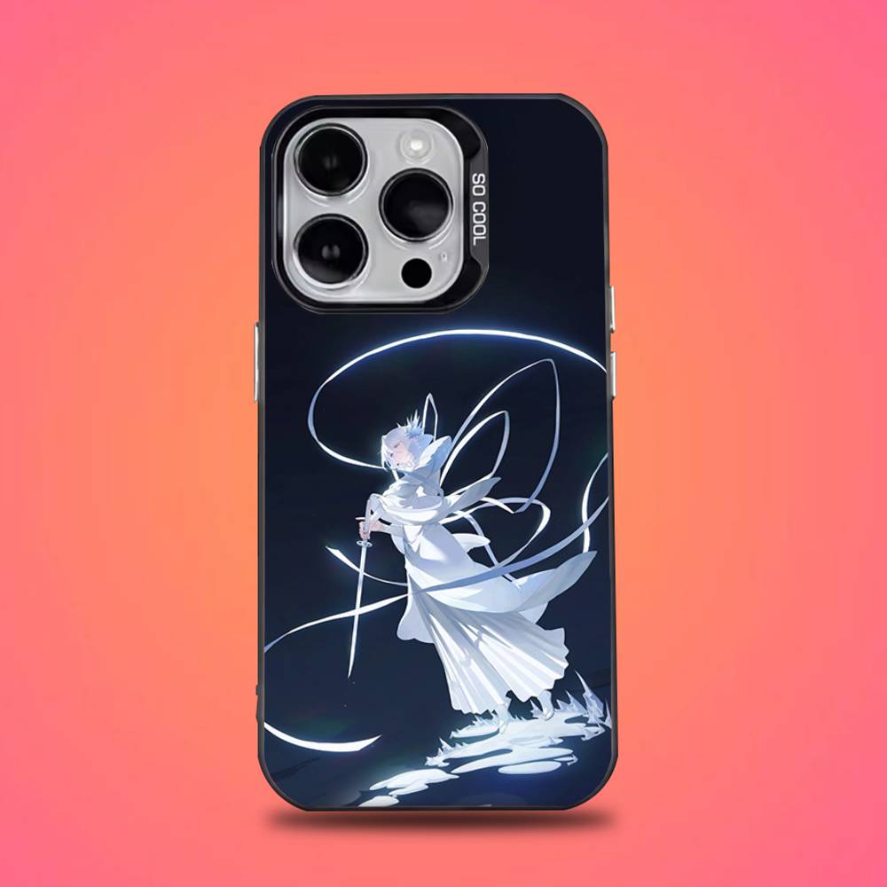 R-Rukia Anime K-Kuchiki Phone Case For iPhone 16,15,14,13,12,11,Pro,Max,Plus,Mini,XS,SE Anti Fall Black Matte Hard Bumper