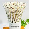 Biodegradable Halloween Paper Straws with Skull and Pumpkin Design