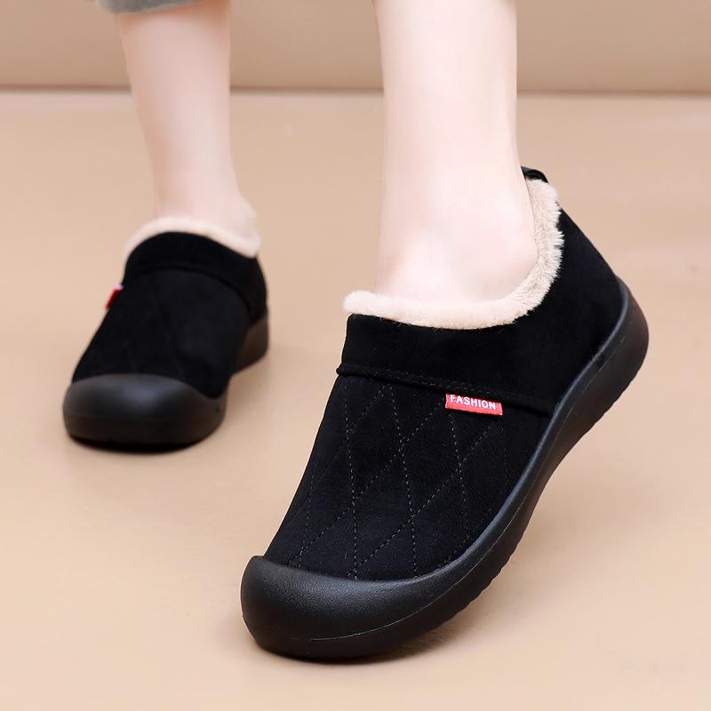 

Женские хлопковые туфли на зиму ; хлопковая обувь для отдыха на открытом воздухе; теплый и противоскользящий; бесплатная доставка для женского хлопка 35