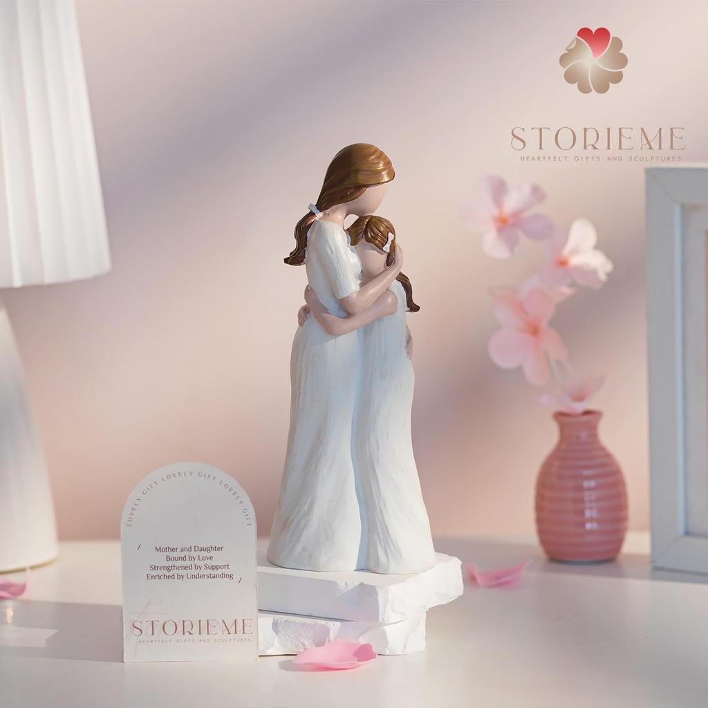 Mother's Day gifts, mother daughter, sisters affection, embrace, home furnishings, decoration, ins, resin crafts