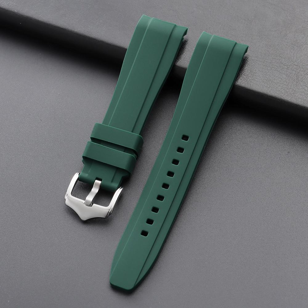 20mm22mm pentru Curea de Cauciuc Rolex pentru Swatch Universal Bărbați Femei Capăt Curbat Bandă de Ceas din Silicon pentru Citizen Sport Curea Impermeabilă