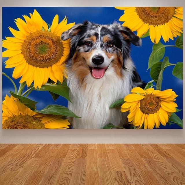 Sonnenblumen-Leinwandgemälde, rustikale Heimdekoration, Wandbilder für Wohnzimmer, Küche, Dekoration, Landschaftsposter, Sonnenblumen-Druck