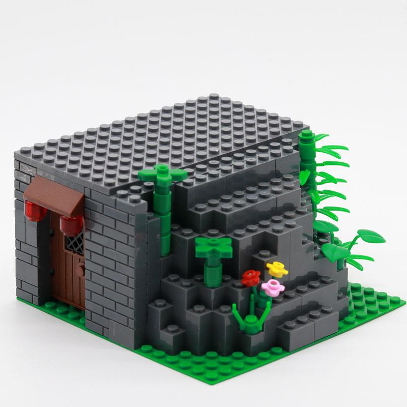 Kūrybingas Miesto Namas Kotedžas Miške Architektūra Sodyba Trobelė Modulinis Namas Kaimo Blokeliai Plytos Statybos Rinkiniai Švietimo Žaislai