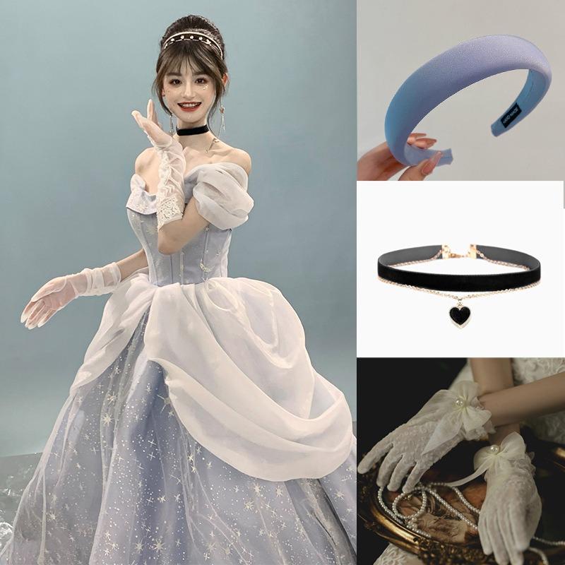 Snow White Ariel Anna Cinderella Bell Elsa Dress Adult Performance Costume