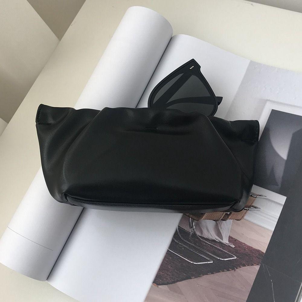 Bag Automatic Closed PU Leather Glasses Case Cosmetic Bag Eyewear Storage Bag Sunglasses Pouch