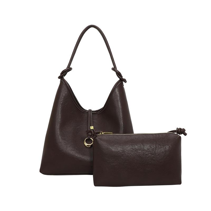 Tote Bag New Versatile Simple Commuting Bag Retro Fashion Armpit Bag Lazy Style Large Capacity Shoulder Bag