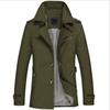 Autumn Men's Mid Length Windbreaker M-5XL Men's Jacket Casual Men's Jacket