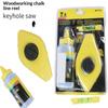 Chalk Line Reel Set Drop Resistant Shell Fast Rewind Clear Mark For Carpentry Construction Home Renovation Thickened And Durable