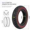Ulip 9.5*2.0 solid tire with red circle for xiaomi and 8.5 inch scooters