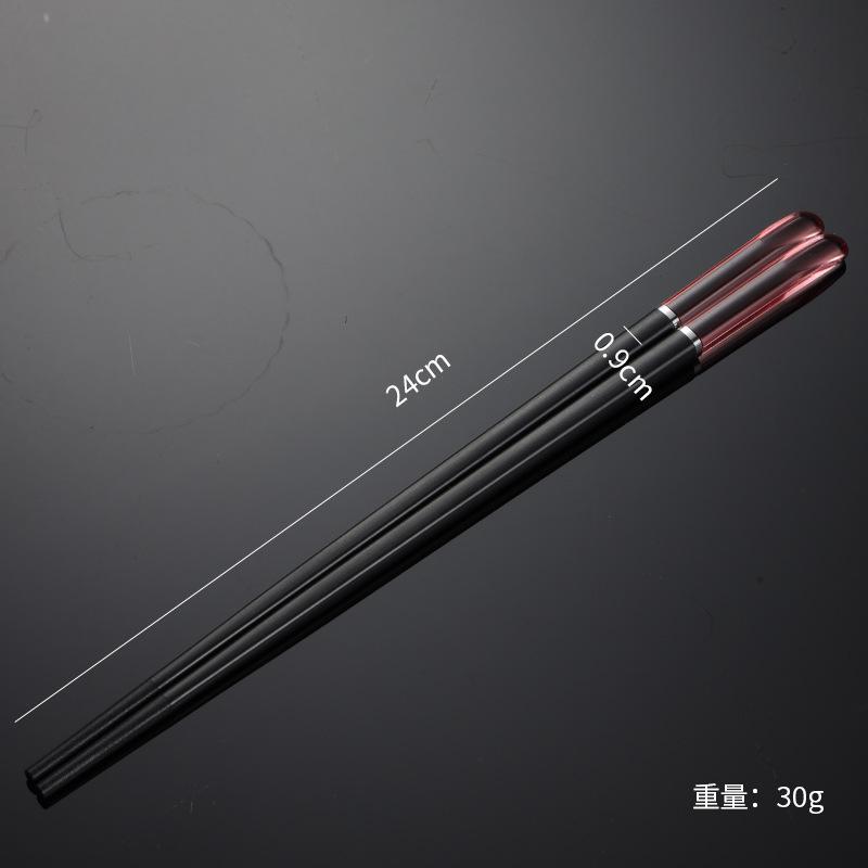 Crystal Alloy Chopsticks Portable Tableware Chopsticks Multi-specification Colorful Hotel Chopsticks White Housewarming Gifts Restaurant
