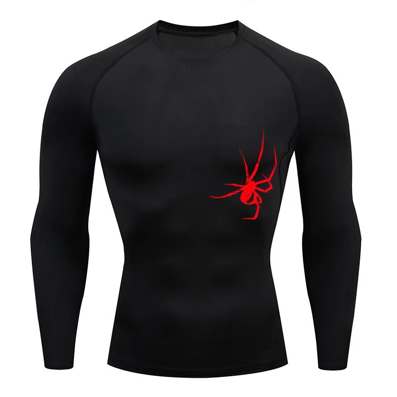 Men's T-shirt Men Running Sport T Shirt Men Compression Fitness Tops Tee Quick DryTight Training Gym Sport Running Shirts