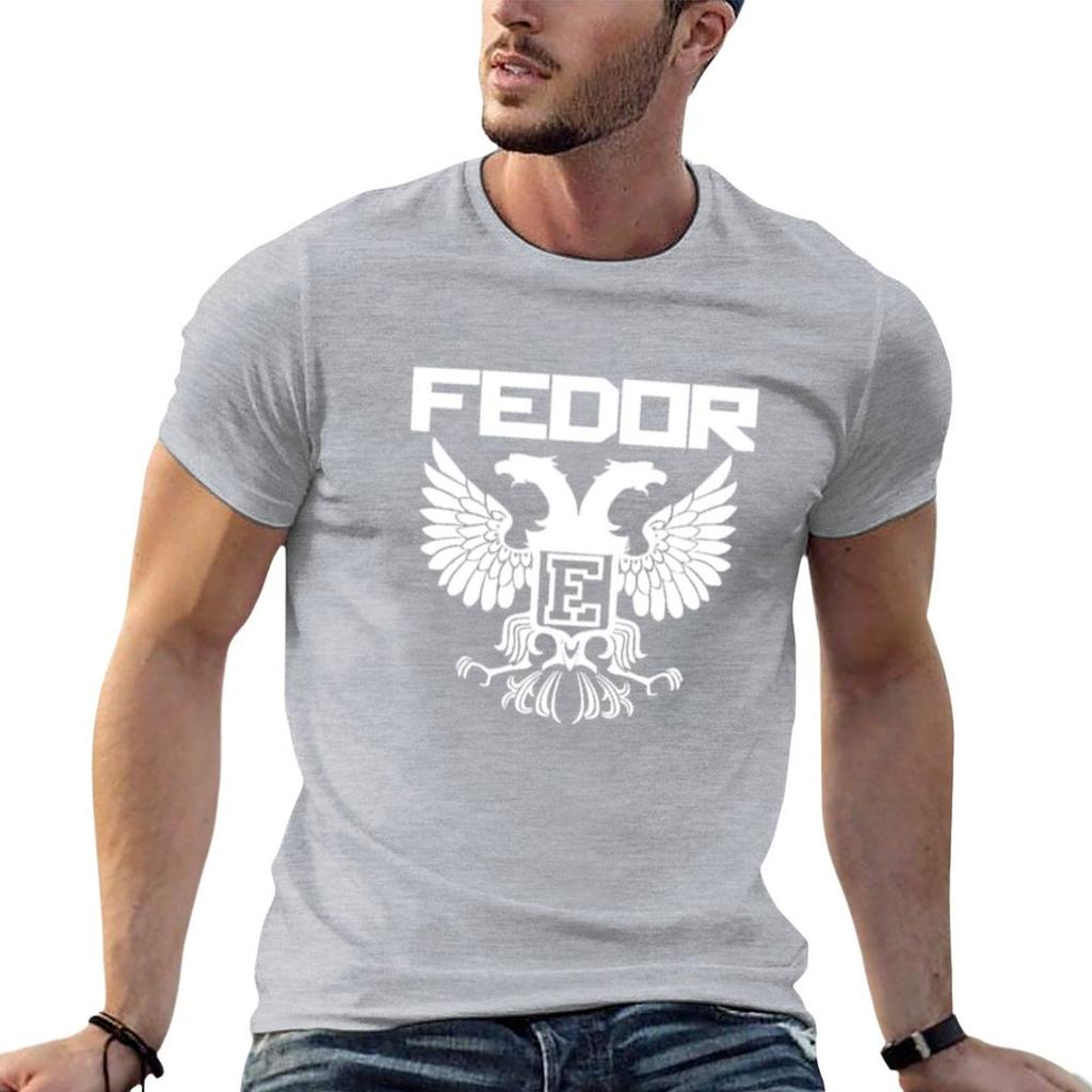 Neues Fedor Emelianenko T-Shirt Bluse, individuelle T-Shirts, selbst gestaltete Anime-Kleidung, Oversize-T-Shirt für Herren