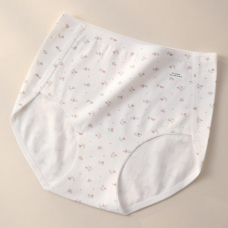 Large Size Women's Pure Cotton Summer and Spring 10A Anti Bacterial Long Crotch Lifting Buttocks Seamless Flat Crotch Underwear
