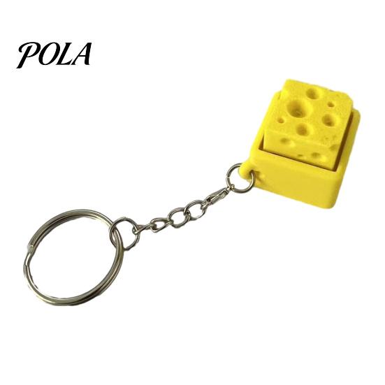 3D Printed Cheese Clicker Toy, Stress Relief Finger Clicker, Pocket Size Push Button Fidget Keyboard Toy Sale Goods жёлтый