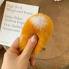 Autumn and Winter Clip Furry Hairpin Korean Super Fairy Plush Hair Accessories Rex Rabbit Fur Super Cute Fur BB Side Clip