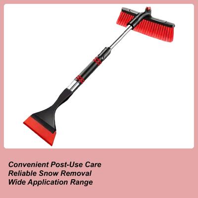 Car Snow Scraper Heavy Duty Retractable Truck Snow Removal Brush Ice Scraper For Vehicle Truck SUV Window Frost Winter Men Women