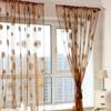 100x200cm Sunflower Printed Tulle Curtains Home Living Room Window Panels Drapes Sheer Voile Tulle Home Window Decorations