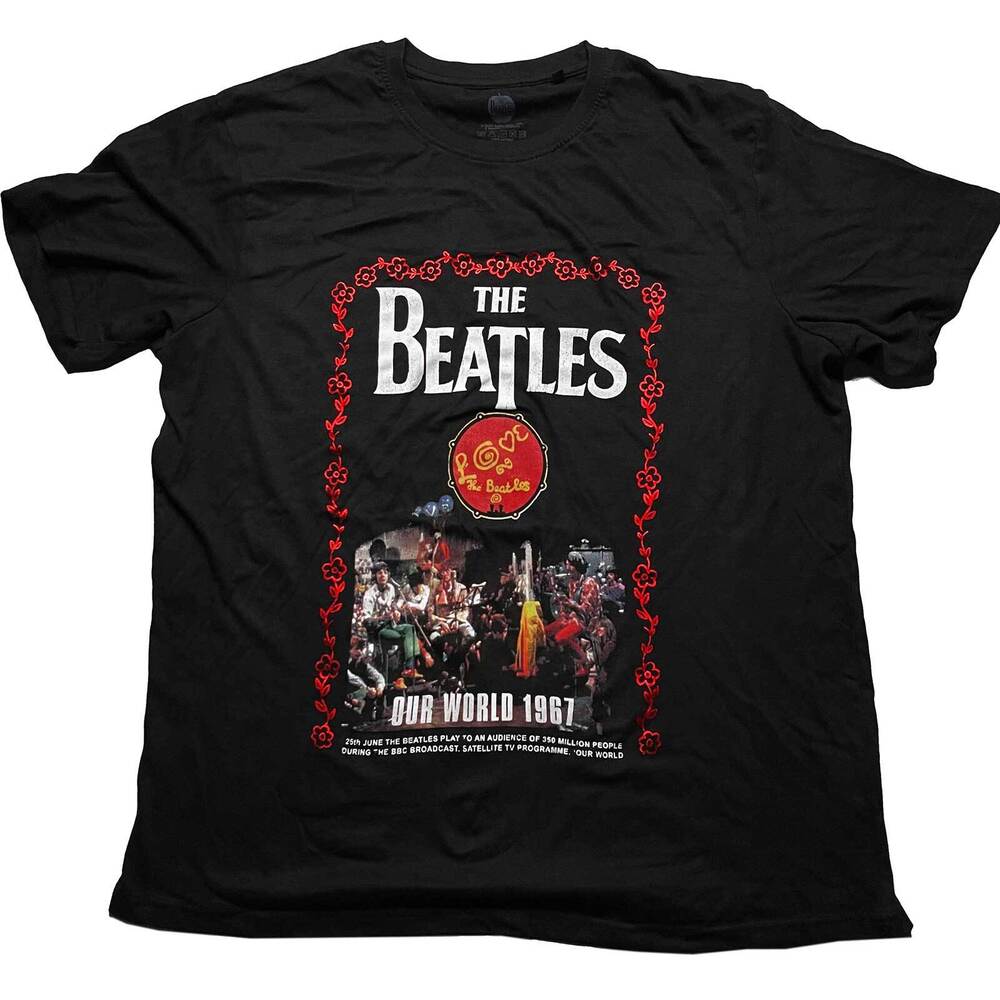 

Футболка унісекс The Beatles Our World 1967 року S