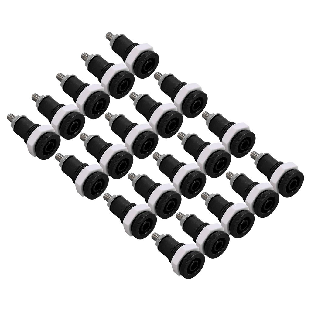 20Pcs Banana Socket 4mm Good Extensive Use Excellent Manufacture Electrical Connection Accessories