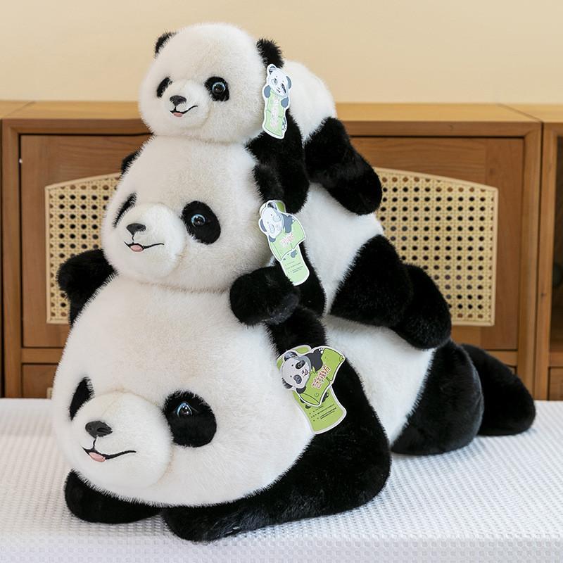 Adorable Soft Plush Panda Doll Cuddly Bear For Girls Perfect As Sleep Pillow Gift