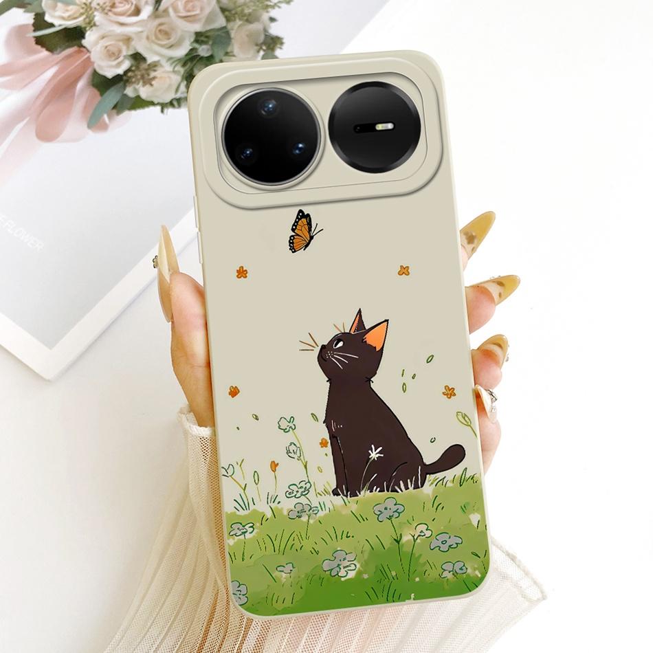 For Huawei Nova 15 Pro 15 15Ultra 2026 Cute Cat Flower Cartoon Phone Case For Huawei Nova15 15Pro Soft Silicone Covers Bumpers