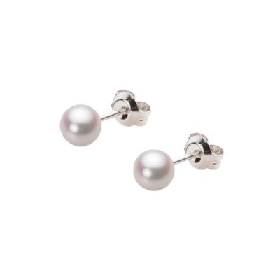 Orecchini di perle Akoya PT900 Platino HA00050R12WPNPA04P 5,0 mm Donna