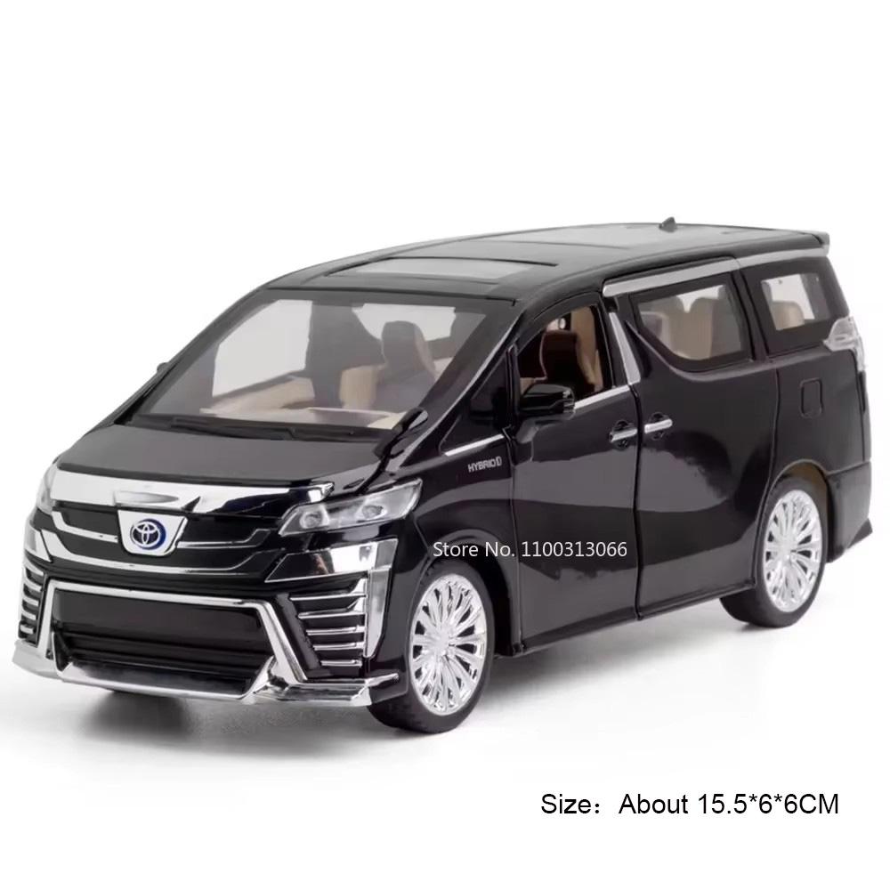 

1:Масштаб 32 Автомобілі-іграшки Alphard Vellfire зі сплаву Моделі 6 Дверей Відкриваються Іграшки MPV Транспортні Засоби з Механізмом Зворотного Руху для Хлопця Подарунки на Фестиваль