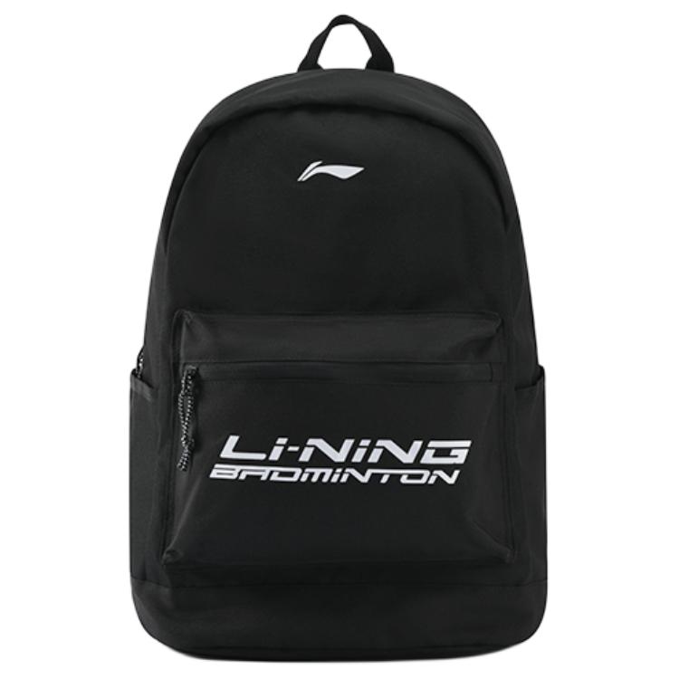 Li Ning Feather Series Sports Leisure Fabric Backpack Unisex Backpack Black ABSR122-7 Black