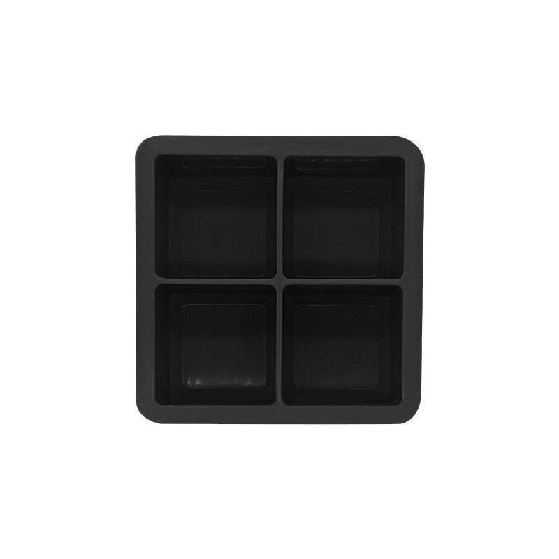 Eiswürfelform aus Silikon: 4 Quadrate, 4 Kugeln, 6 Quadrate, 6 Kugeln, 15 Gitter – leicht zu entformen, lebensmittelecht, weiches Silikon mit Deckel