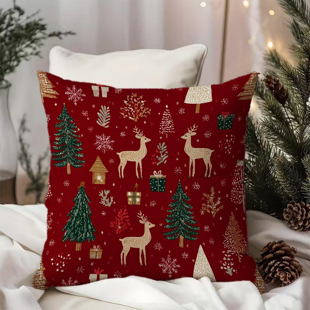Christmas-Themed Pillow Coverssuitable For Sofa Car Bedroom Decorative Cushion Cover Pillow Cover