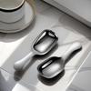 Stainless Steel Cake Dessert Spoon Short Handle Square Spoon Mini Cute Tea Spoon Salt Spoon Coffee Spoon Kitchen Tableware