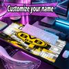 Custom Name Personalized Borussia Dortmund Pattern Mousepad, Laptop PC Desk Mat, Decorative Desk Mat for Home Keyboard Pad Gift