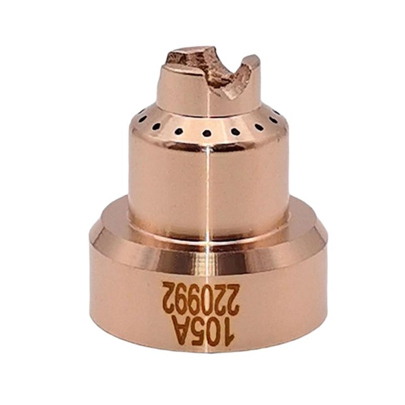 Ergonomic Plasma Torch Nozzle Brass Construction for 45A 105A Cutting Equipment Models 220842,220990,220993