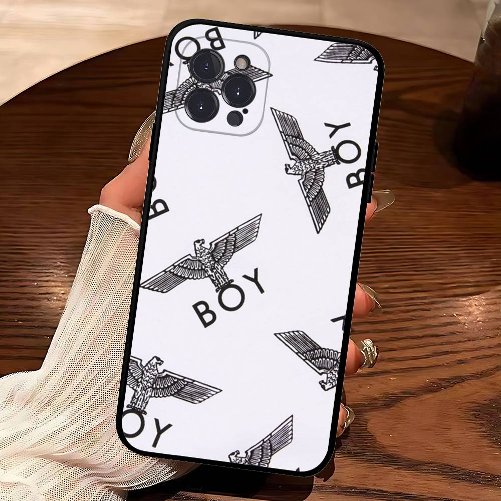 

Fashion Brand B-Boy L-London Phone Case For Iphone 17 16 15 14 13 12 11 Pro Max Plus Black Shell Cover Case iPhone 13