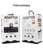 Tomada Europeia 16A 3-em-1 com Interruptor Individual e Luz Noturna, Certificado CE Adaptador Francês/Europeu