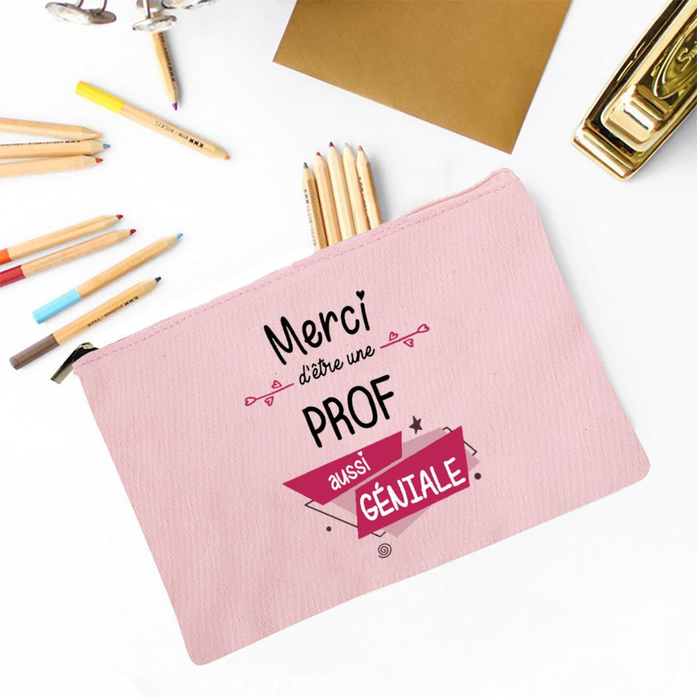 The Influence of Teacher Will Last for A Lifetime Print Makeup Bag Travel Toiletry Bag Pencil Case Stationery Bags Teachers Gift