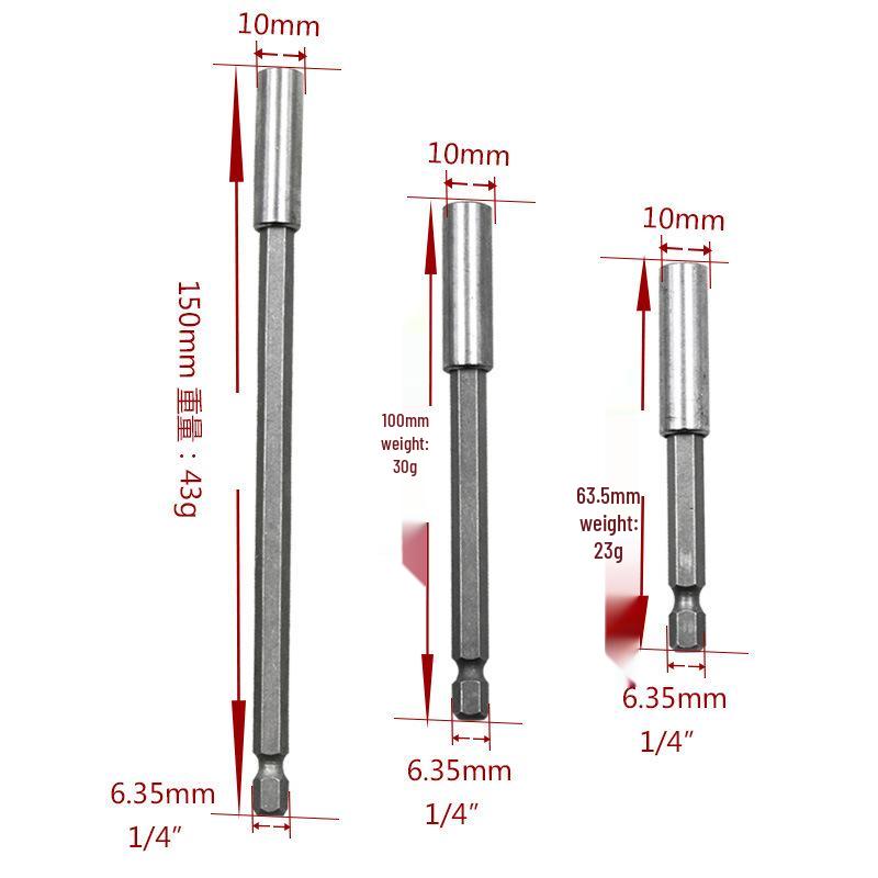 

Магнитная бита для электрической отвертки 1/4 и адаптер удлинителя для сверла (6,35)